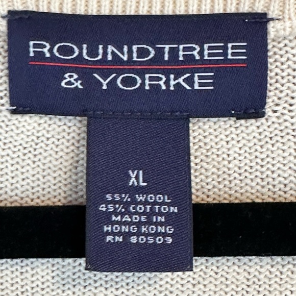 Roundtree & Yorke Men’s Sweater Vest, Size XL - Picture 3 of 9
